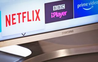 Screen with Streaming Apps