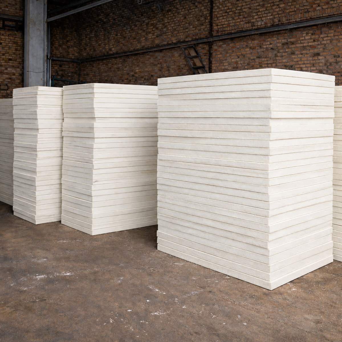 Пенопласт ПС-1, листы светло-кремового цвета